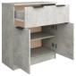 vidaXL Ντουλάπι Γκρι Σκυροδέματος 60x30x70 εκ. Επεξεργασμένο Ξύλο
