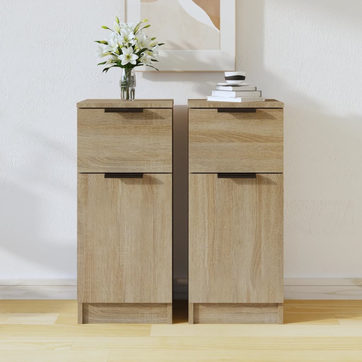 vidaXL Ντουλάπια 2 τεμ. Sonoma Δρυς 30x30x70 εκ. Επεξεργασμένο Ξύλο