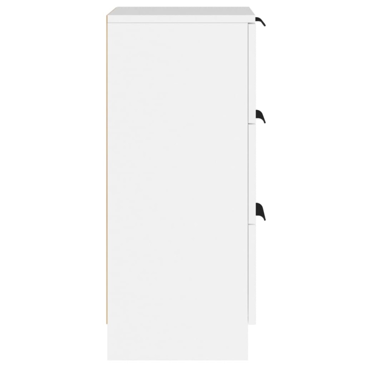 vidaXL Ντουλάπια 2 τεμ. Λευκά 30 x 30 x 70 εκ. από Επεξεργασμένο Ξύλο