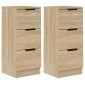 vidaXL Ντουλάπια 2 τεμ. Sonoma Δρυς 30x30x70 εκ. Επεξεργασμένο Ξύλο