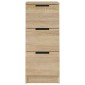 vidaXL Ντουλάπια 2 τεμ. Sonoma Δρυς 30x30x70 εκ. Επεξεργασμένο Ξύλο