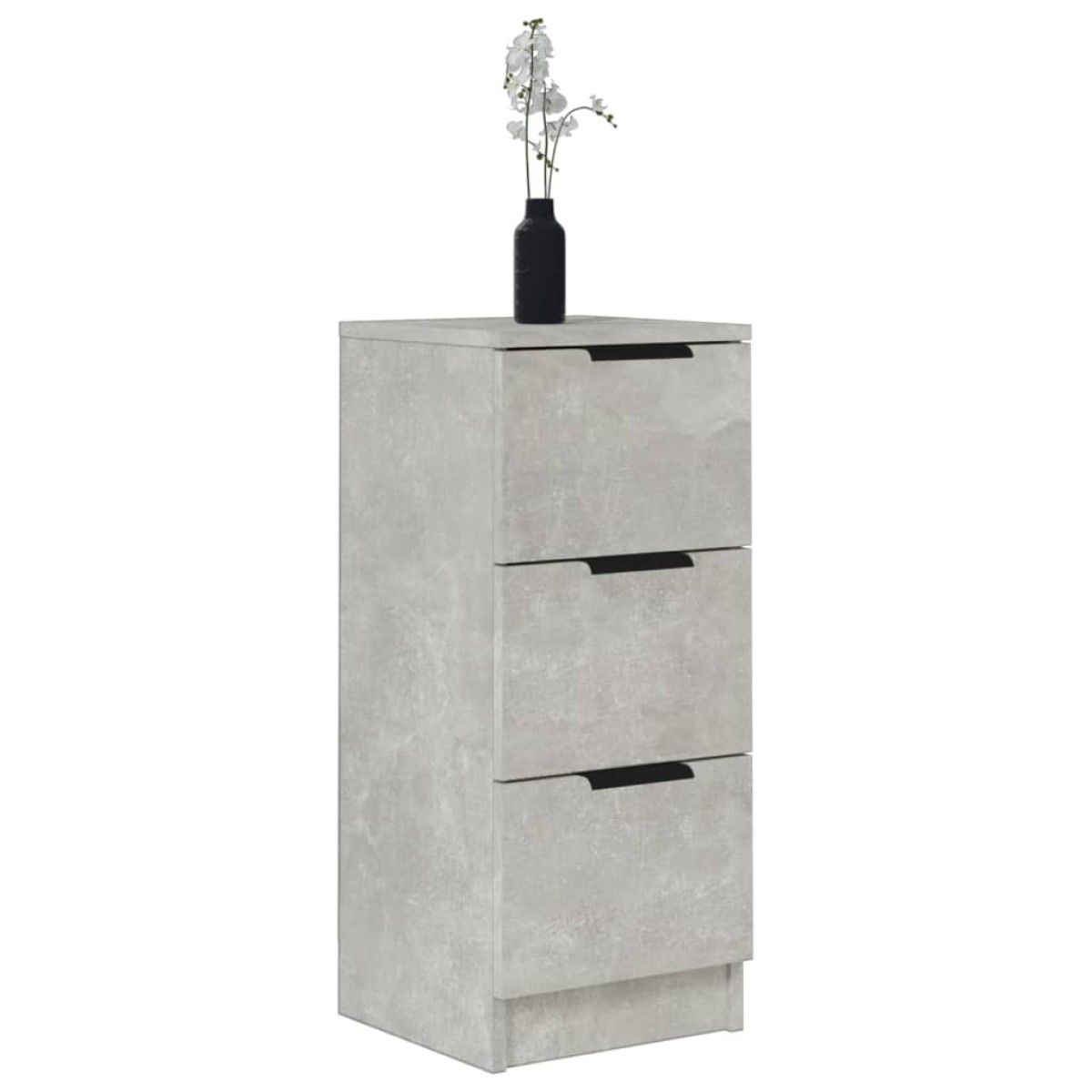 vidaXL Ντουλάπια 2 τεμ. Γκρι Σκυροδέματος 30x30x70 εκ. Επεξεργ. Ξύλο