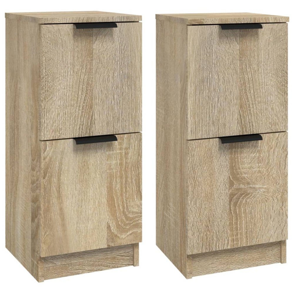 vidaXL Ντουλάπια 2 τεμ. Sonoma Δρυς 30x30x70 εκ. Επεξεργασμένο Ξύλο