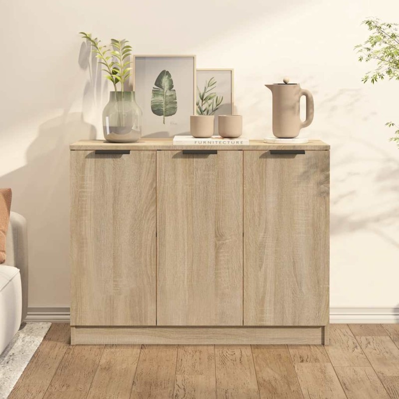vidaXL Συρταριέρα Sonoma Δρυς 90,5x30x70 εκ. από Επεξεργασμένο Ξύλο