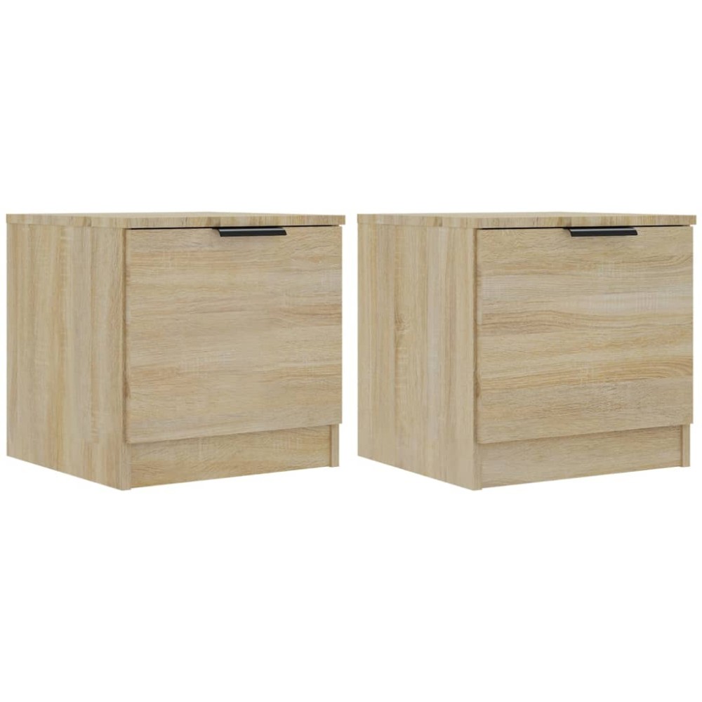 vidaXL Κομοδίνα 2 τεμ. Sonoma Δρυς 40 x 39 x 40 εκ.