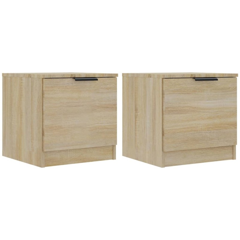 vidaXL Κομοδίνα 2 τεμ. Sonoma Δρυς 40 x 39 x 40 εκ.