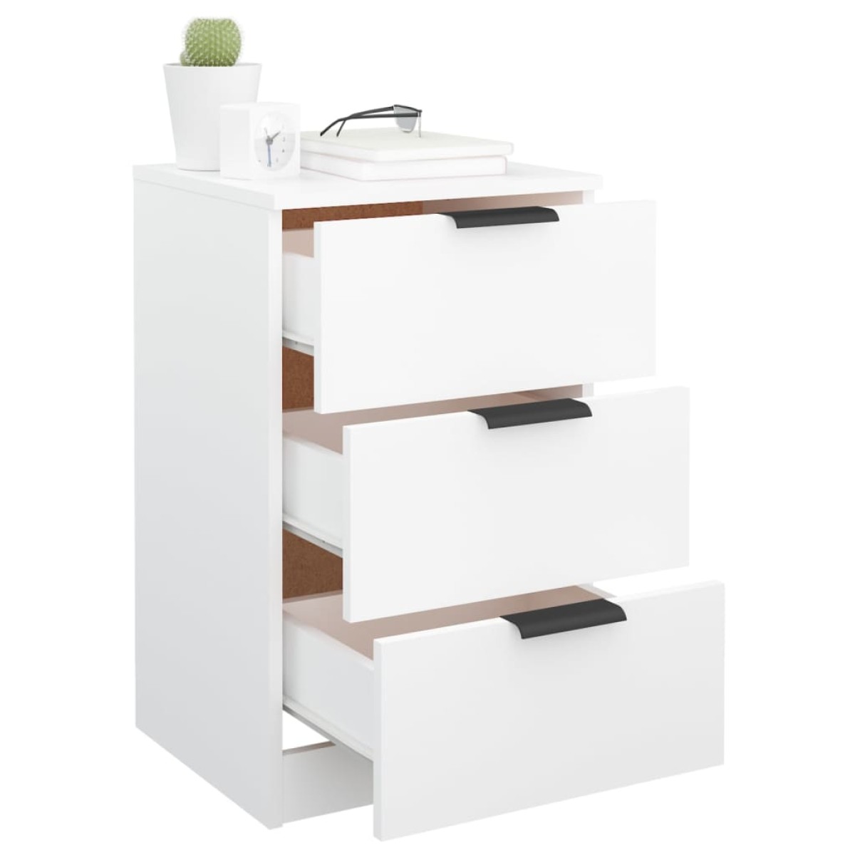 vidaXL Κομοδίνο Λευκό 40 x 36 x 65 εκ.