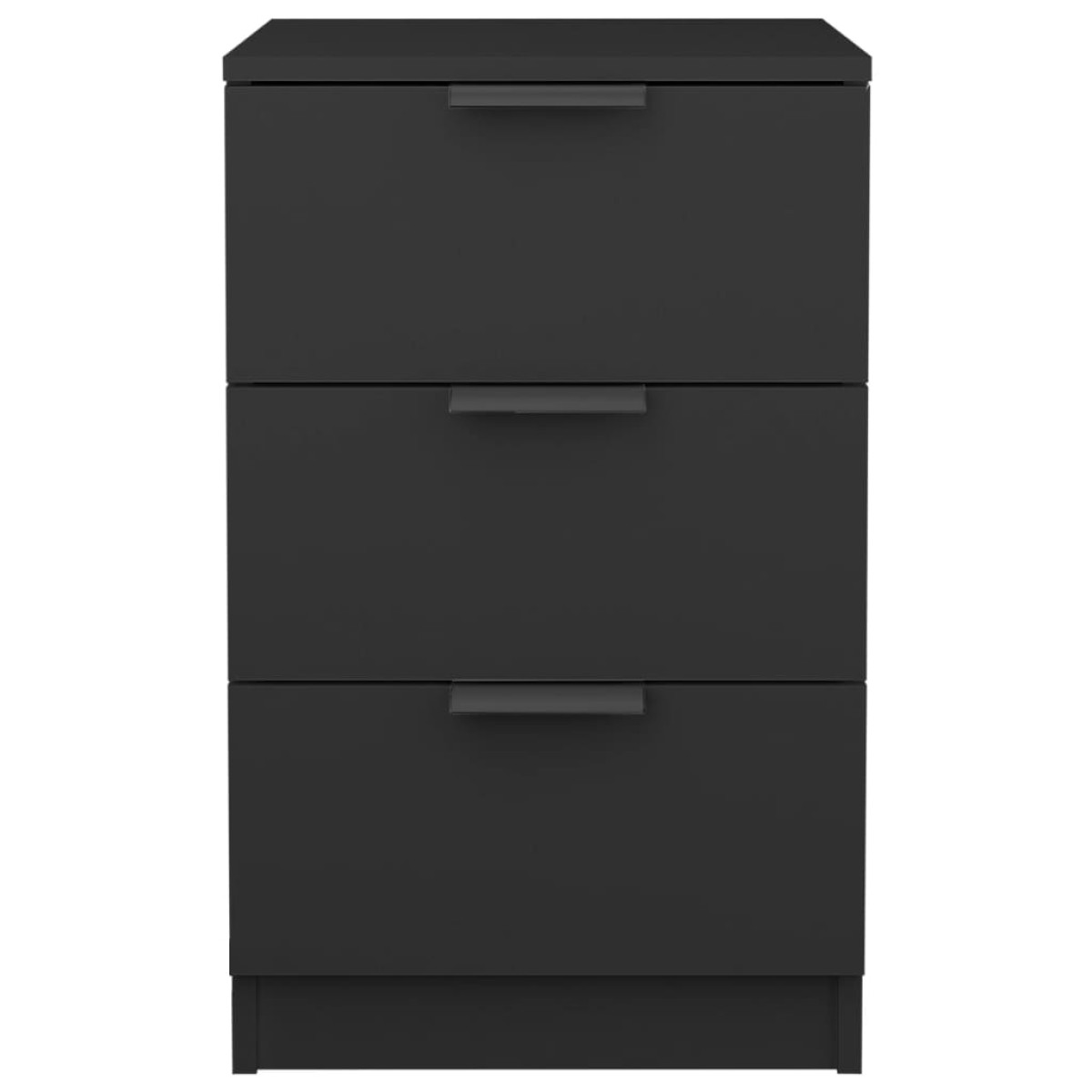 vidaXL Κομοδίνα 2 τεμ. Μαύρα 40 x 36 x 65 εκ.