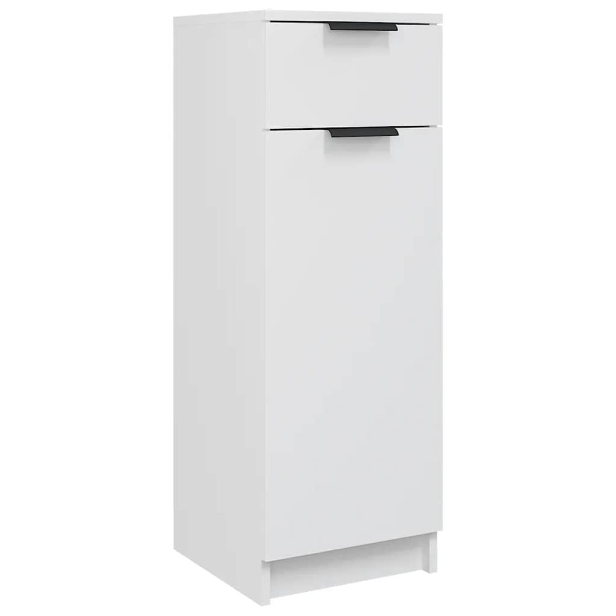 vidaXL Ντουλάπι Μπάνιου Λευκό 32 x 34 x 90 εκ. Επεξεργασμένο Ξύλο