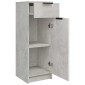 vidaXL Ντουλάπι Μπάνιου Γκρι Σκυροδέματος 32x34x90 εκ. Επεξεργ. Ξύλο