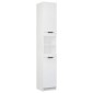 vidaXL Ντουλάπι Μπάνιου Λευκό 32 x 34 x 188,5 εκ. Επεξεργασμένο Ξύλο