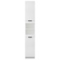 vidaXL Ντουλάπι Μπάνιου Λευκό 32 x 34 x 188,5 εκ. Επεξεργασμένο Ξύλο