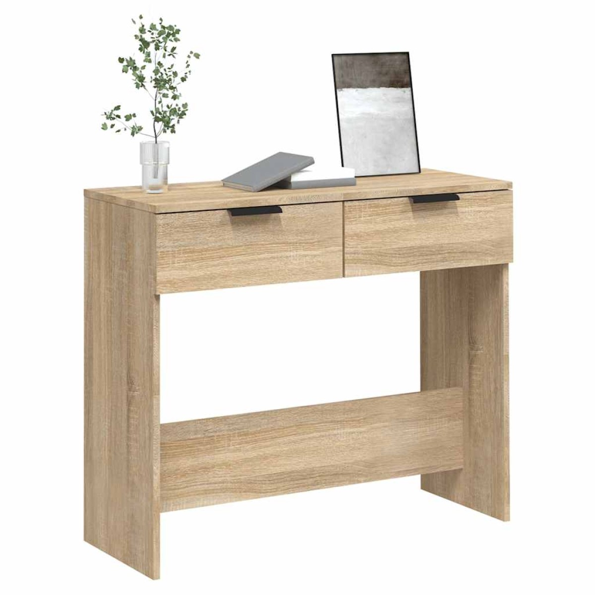 vidaXL Τραπέζι Κονσόλα Sonoma Δρυς 90x36x75 εκ. Επεξεργασμένο Ξύλο
