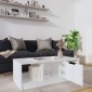 vidaXL Τραπεζάκι Σαλονιού Λευκό 102 x 50 x 36 εκ. Επεξεργασμένο Ξύλο