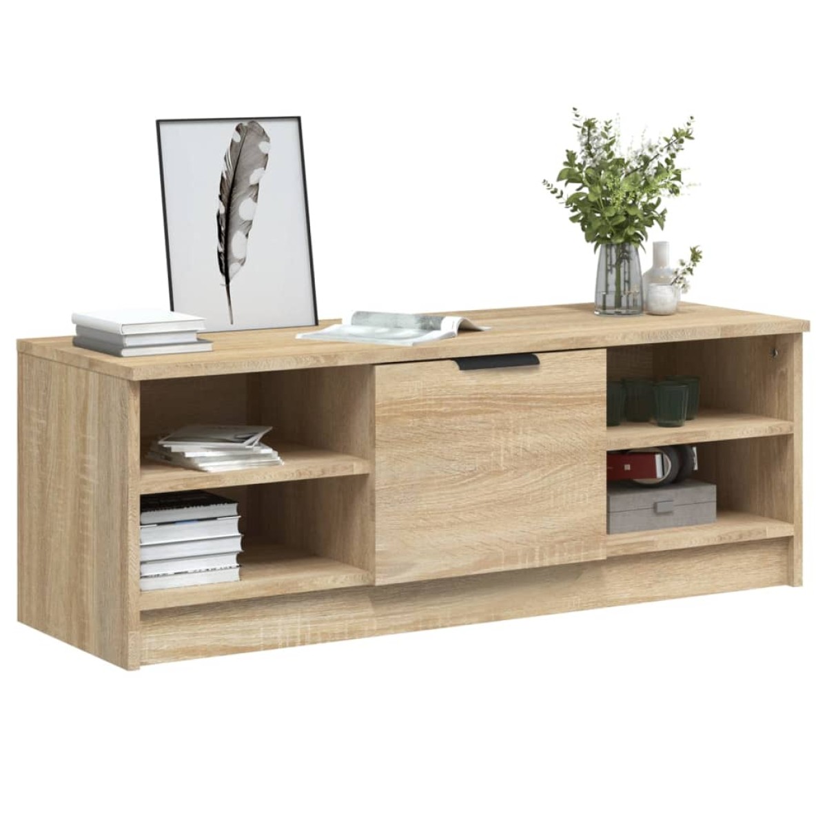 vidaXL Έπιπλο Τηλεόρασης Sonoma Δρυς 102x35,5x36,5εκ. Επεξεργ. Ξύλο