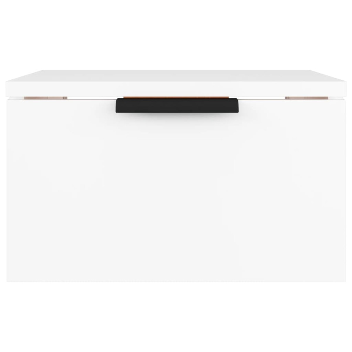 vidaXL Κομοδίνο Επιτοίχιο Λευκό 34 x 30 x 20 εκ.