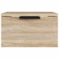 vidaXL Κομοδίνα Επιτοίχιο Sonoma Δρυς 34 x 30 x 20 εκ.