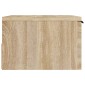 vidaXL Κομοδίνα Επιτοίχιο Sonoma Δρυς 34 x 30 x 20 εκ.