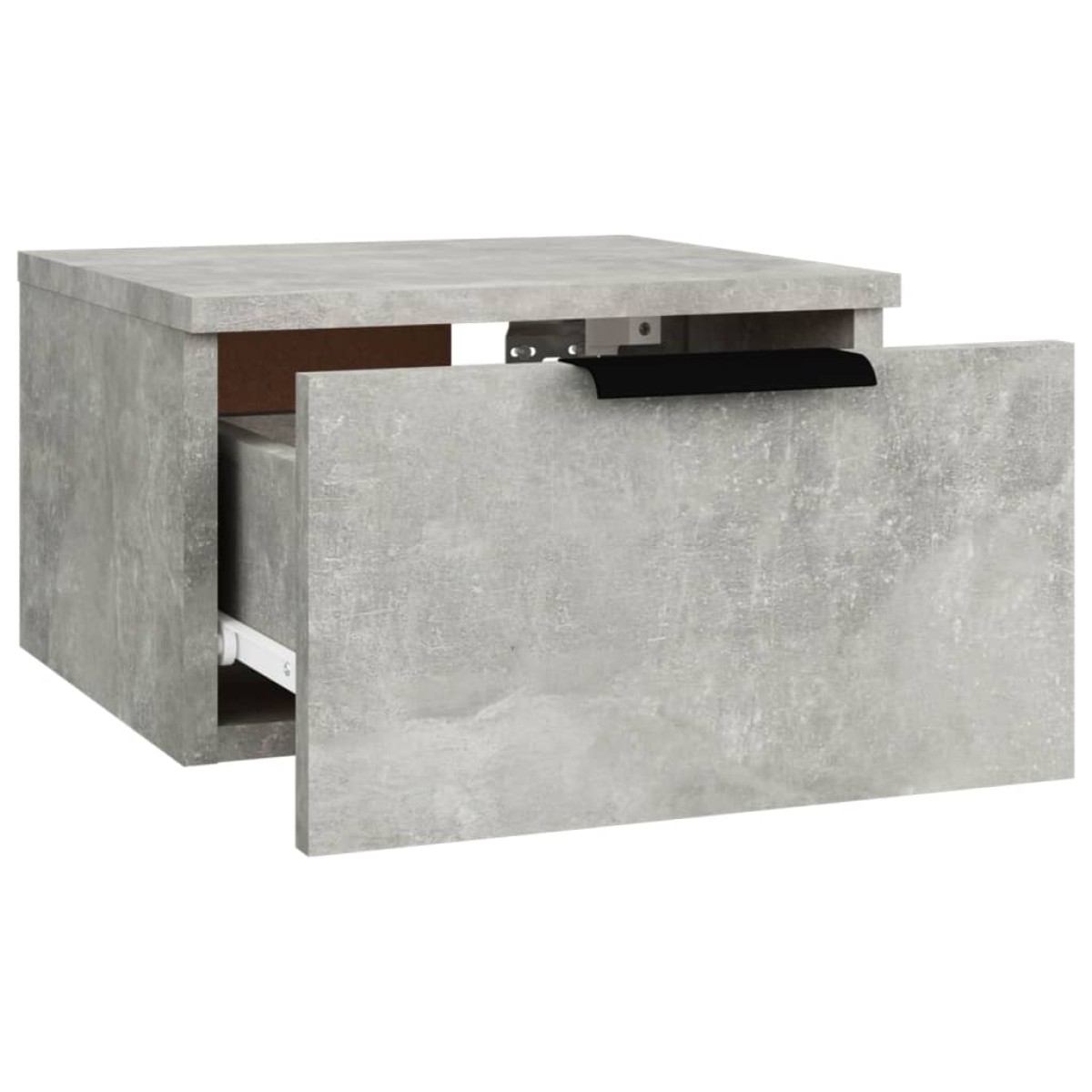 vidaXL Κομοδίνο Επιτοίχιο Γκρι Σκυροδέματος 34x30x20 εκ.