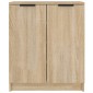 vidaXL Παπουτσοθήκη Sonoma Δρυς 59x35x70 εκ. από Επεξεργασμένο Ξύλο
