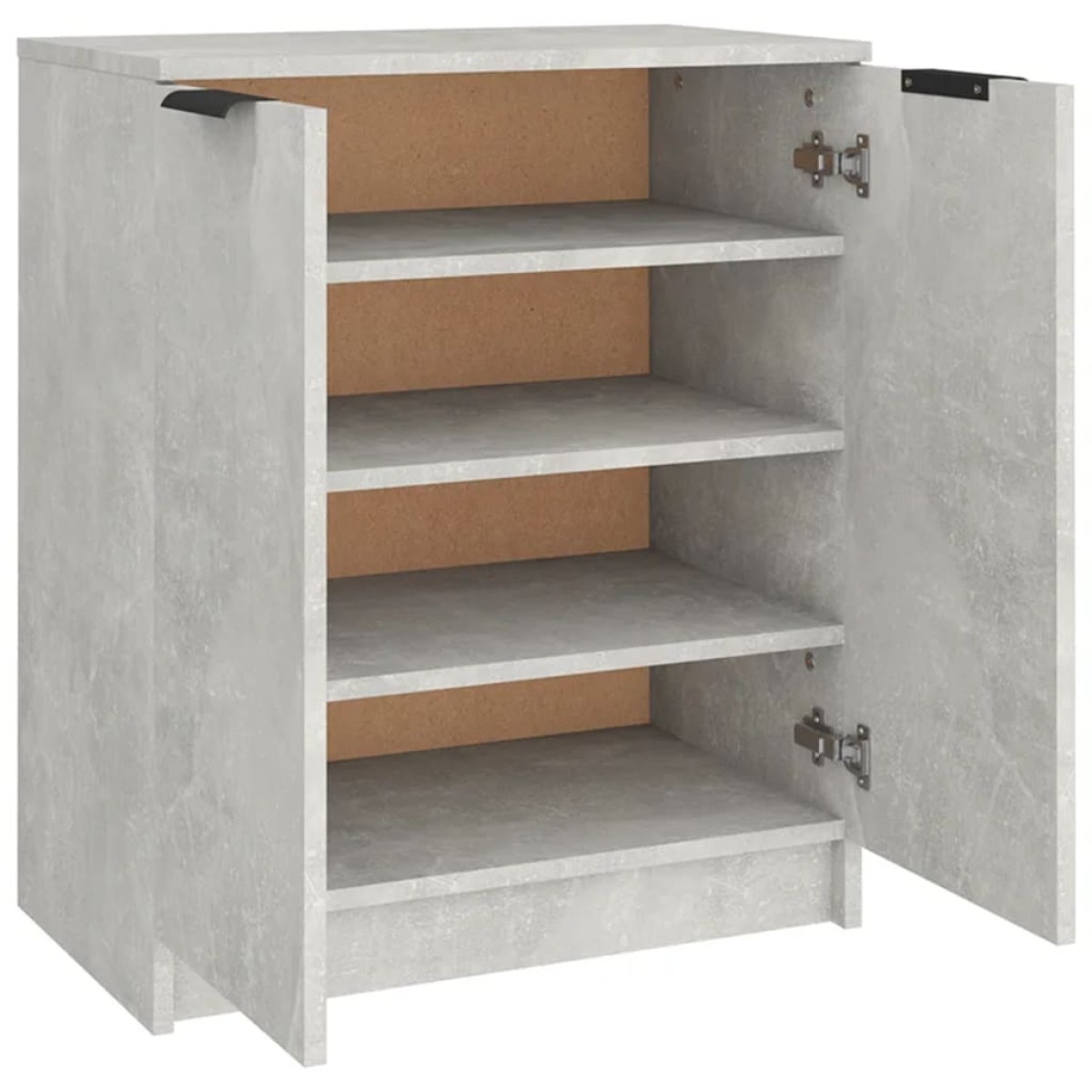 vidaXL Παπουτσοθήκη Γκρι Σκυροδέματος 59x35x70 εκ. Επεξεργασμένο Ξύλο
