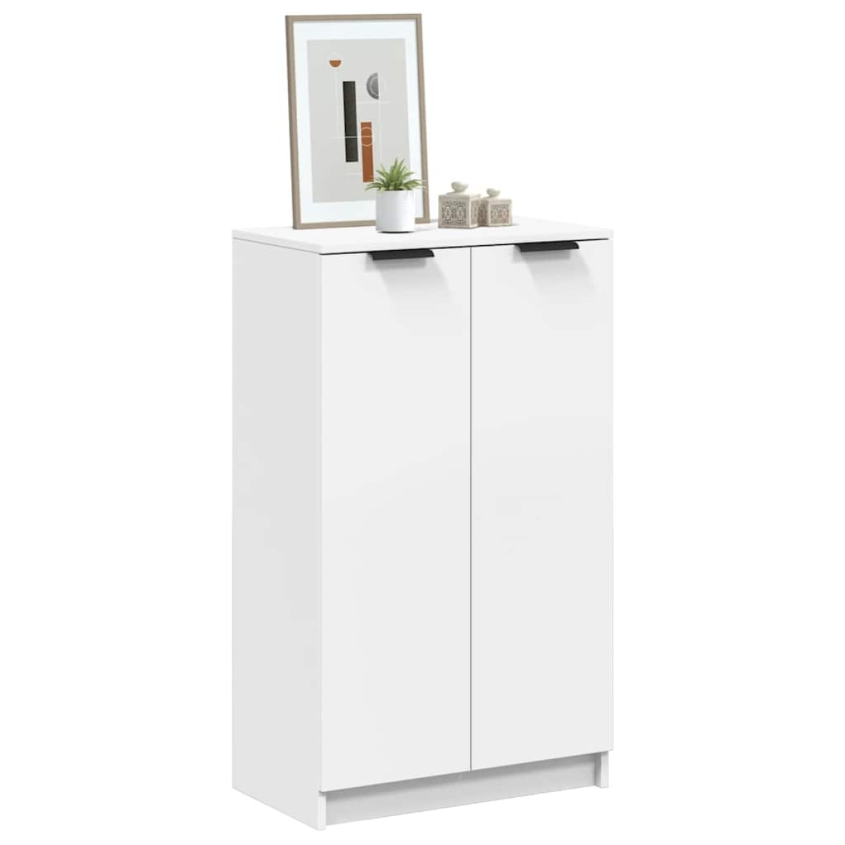 vidaXL Παπουτσοθήκη Λευκή 59x35x100 εκ. από Επεξεργασμένο Ξύλο
