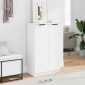 vidaXL Παπουτσοθήκη Λευκή 59x35x100 εκ. από Επεξεργασμένο Ξύλο