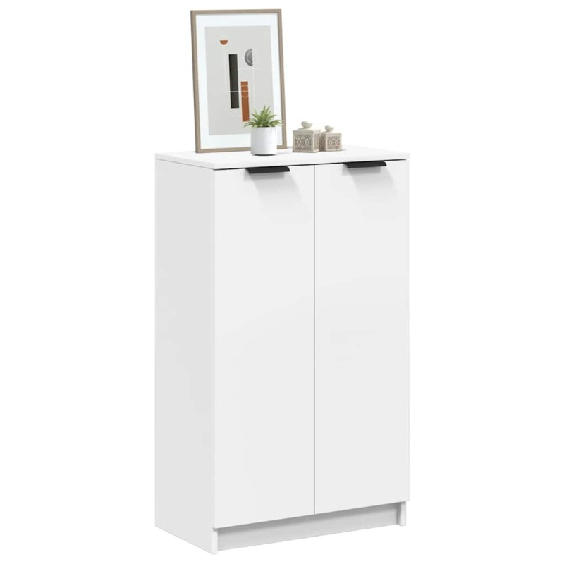 vidaXL Παπουτσοθήκη Λευκή 59x35x100,5 εκ. από Επεξεργασμένο Ξύλο