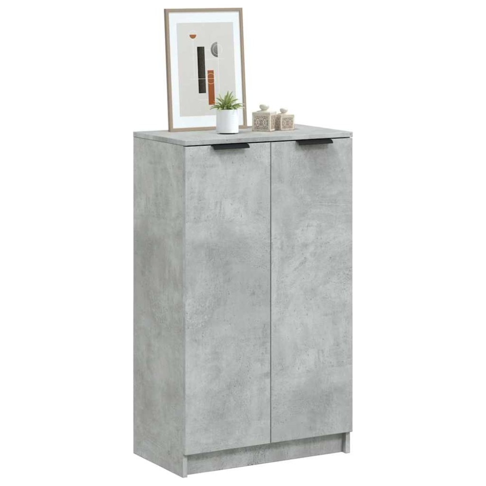 vidaXL Παπουτσοθήκη Γκρι Σκυροδέματος 59x35x100,5 εκ. Επεξεργασμένο Ξύλο
