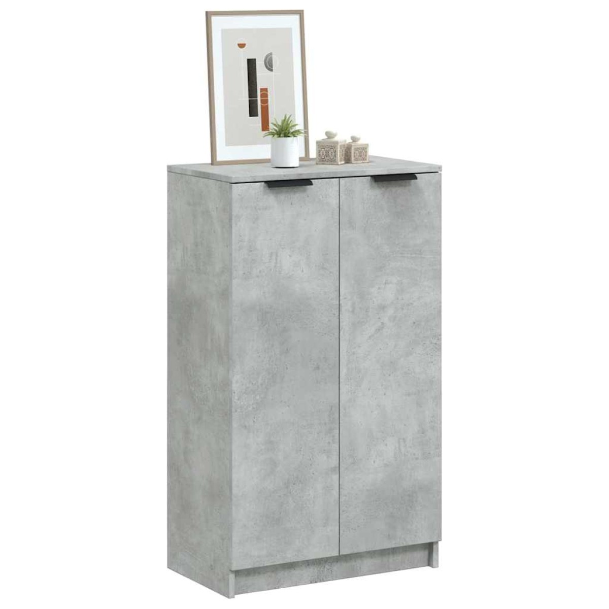 vidaXL Παπουτσοθήκη Γκρι Σκυροδέματος 59x35x100 εκ. Επεξεργασμένο Ξύλο