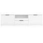 vidaXL Έπιπλο Τηλεόρασης Λευκό 140x35x40 εκ. από Επεξεργασμένο Ξύλο