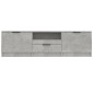 vidaXL Έπιπλο Τηλεόρασης Γκρι Σκυροδέματος 140x35x40 εκ. Επεξεργ. Ξύλο