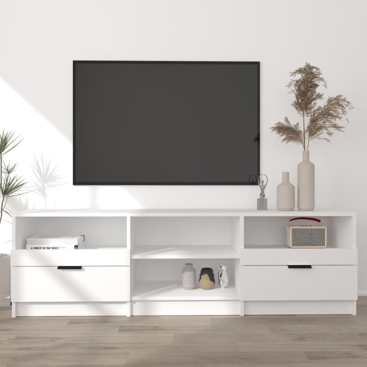 vidaXL Έπιπλο Τηλεόρασης Λευκό 150x33,5x45 εκ. από Επεξεργασμένο Ξύλο