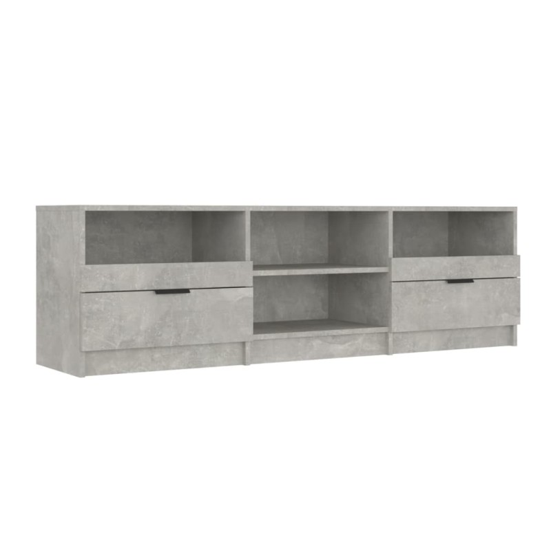 vidaXL Έπιπλο Τηλεόρασης Γκρι Σκυροδέματος 150x33,5x45 εκ. Επεξ. Ξύλο