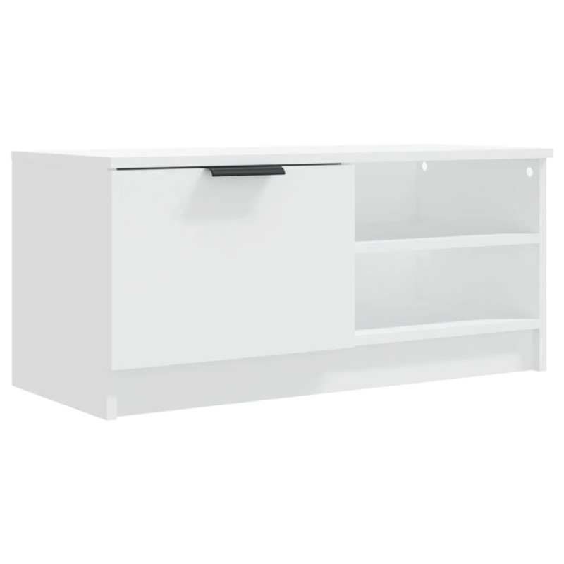 vidaXL Έπιπλο Τηλεόρασης Λευκό 80x35x36,5 εκ. Επεξεργασμένο Ξύλο