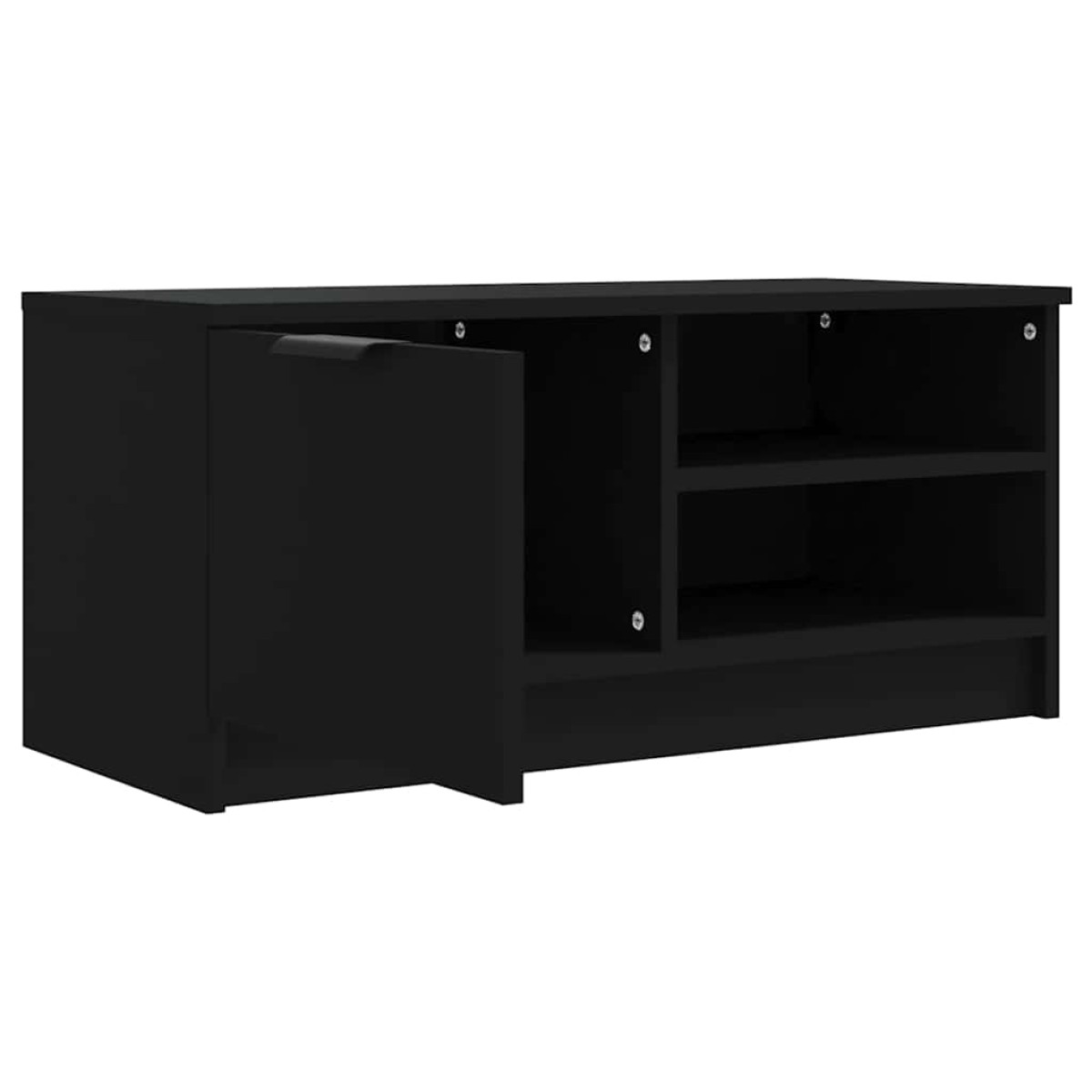 vidaXL Έπιπλο Τηλεόρασης Μαύρο 80 x 35 x 36,5 εκ. Επεξεργασμένο Ξύλο