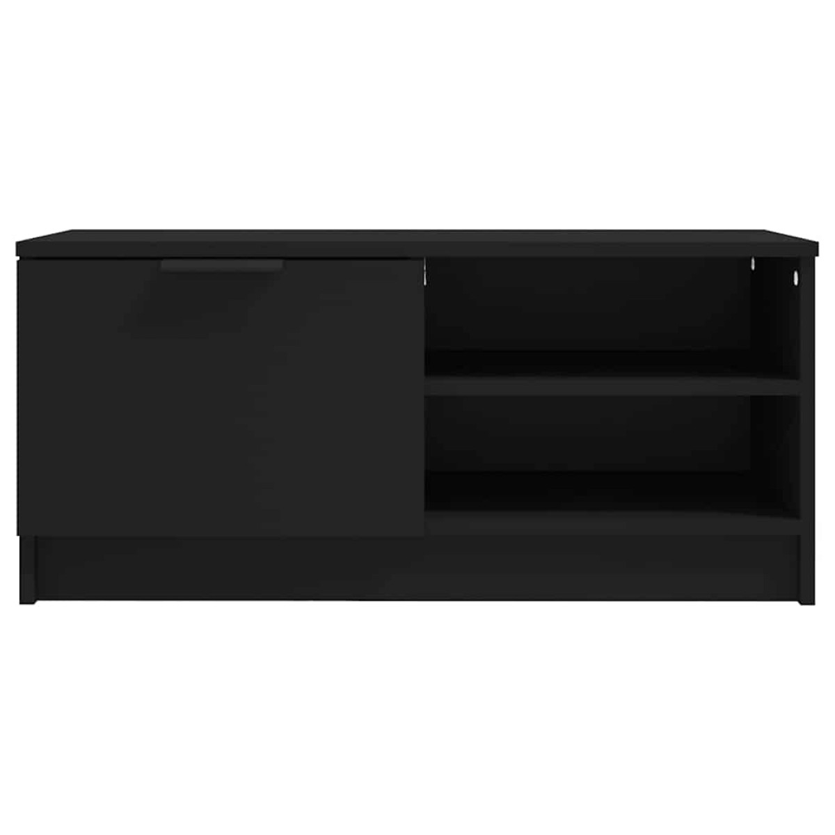 vidaXL Έπιπλα Τηλεόρασης 2 τεμ. Μαύρα 80 x 35 x 36,5 εκ. Επεξεργ. Ξύλο