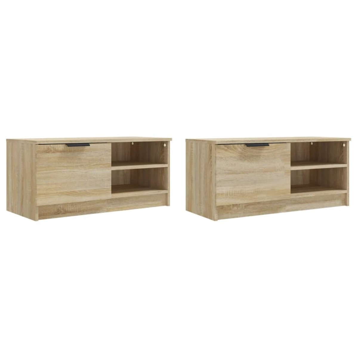 vidaXL Έπιπλα Τηλεόρασης 2 τεμ. Sonoma Δρυς 80x35x36,5 εκ. Επεξ. Ξύλο