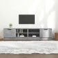 vidaXL Έπιπλα Τηλεόρασης 2 τεμ. Γκρι Σκυρ. 80x35x36,5 εκ. Επεξ. Ξύλο