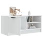 vidaXL Έπιπλο Τηλεόρασης Γυαλ. Λευκό 80x35x36,5 εκ. Επεξεργασμένο Ξύλο