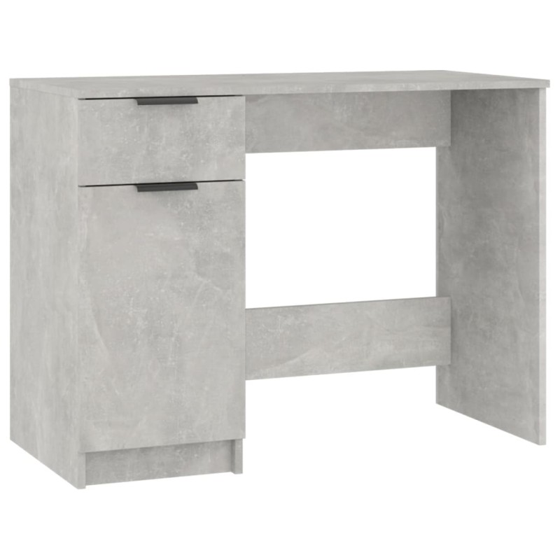 vidaXL Γραφείο Γκρι Σκυροδέματος 100 x 50 x 75 εκ. Επεξεργασμένο Ξύλο