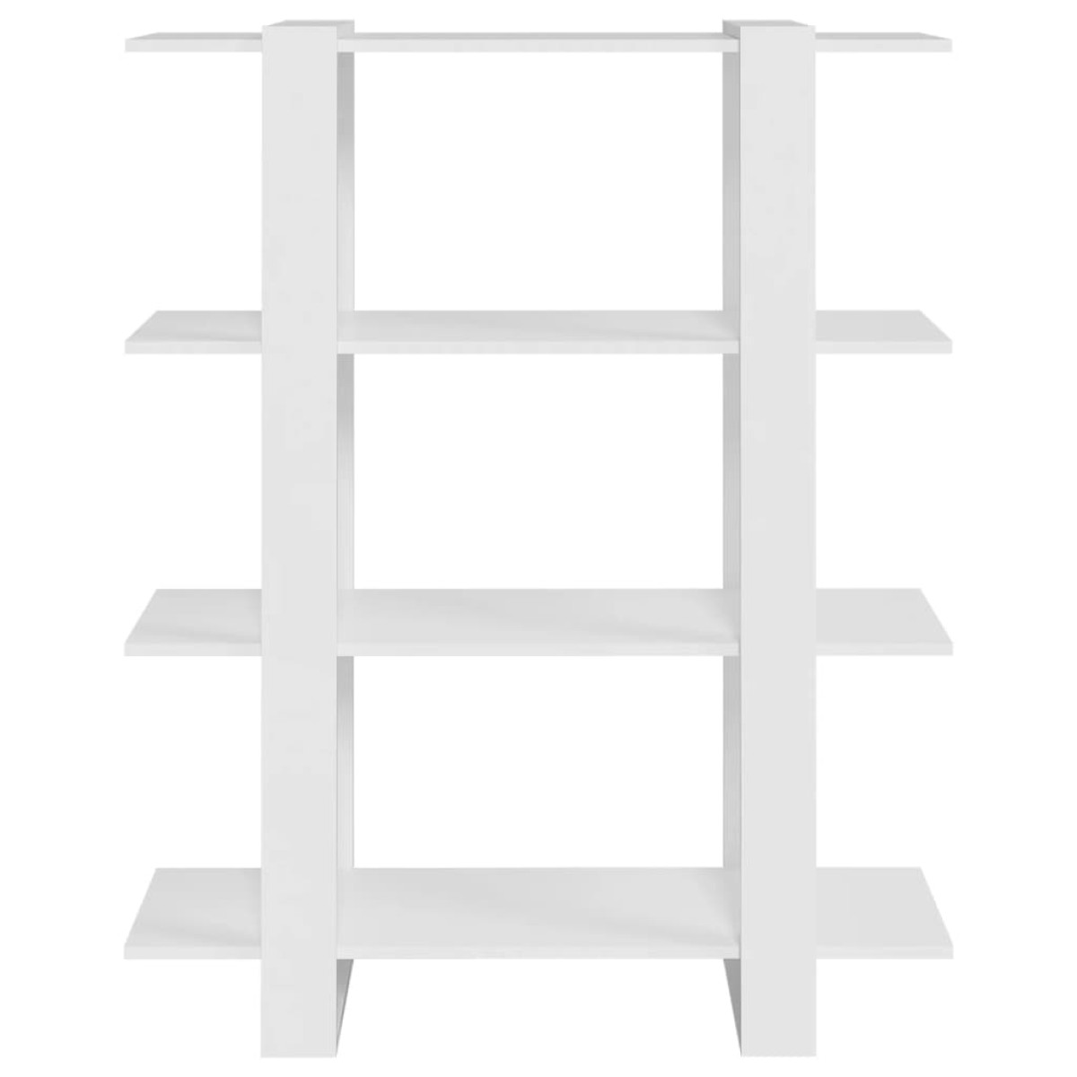 vidaXL Βιβλιοθήκη/Διαχωριστικό Χώρου Λευκό 100 x 30 x 123,5 εκ.