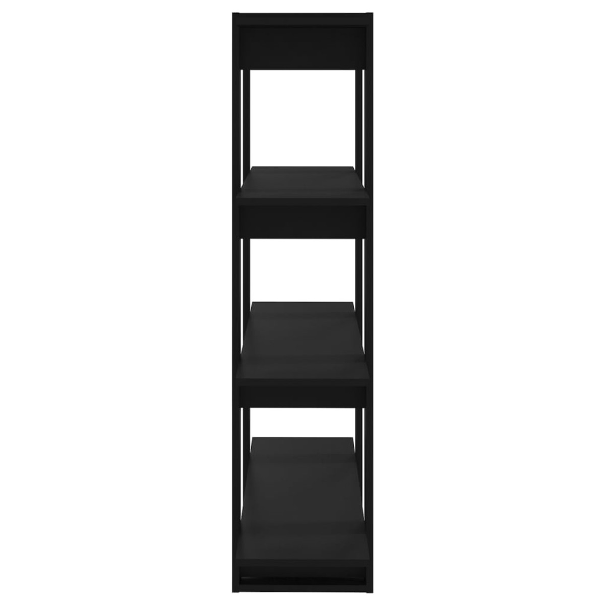 vidaXL Βιβλιοθήκη/Διαχωριστικό Χώρου Μαύρο 100 x 30 x 123,5 εκ.