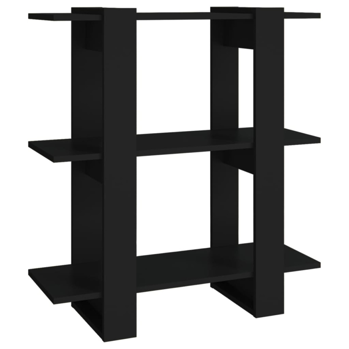 vidaXL Βιβλιοθήκη/Διαχωριστικό Χώρου Μαύρο 80 x 30 x 87 εκ.