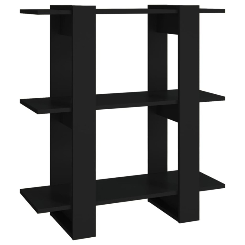 vidaXL Βιβλιοθήκη/Διαχωριστικό Χώρου Μαύρο 80 x 30 x 87 εκ.