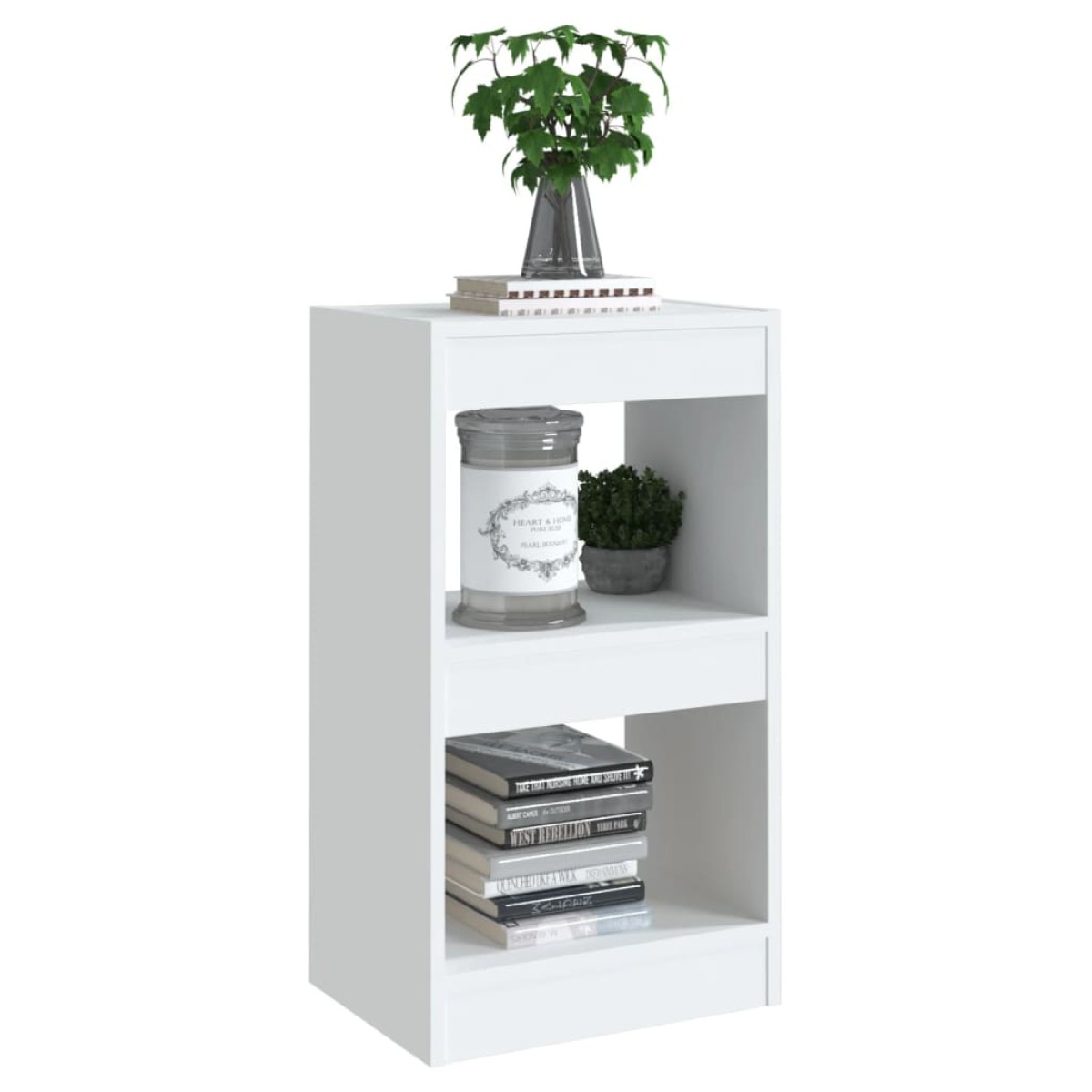 vidaXL Βιβλιοθήκη/Διαχωριστικό Χώρου Λευκό 40x30x72 εκ. Μοριοσανίδα