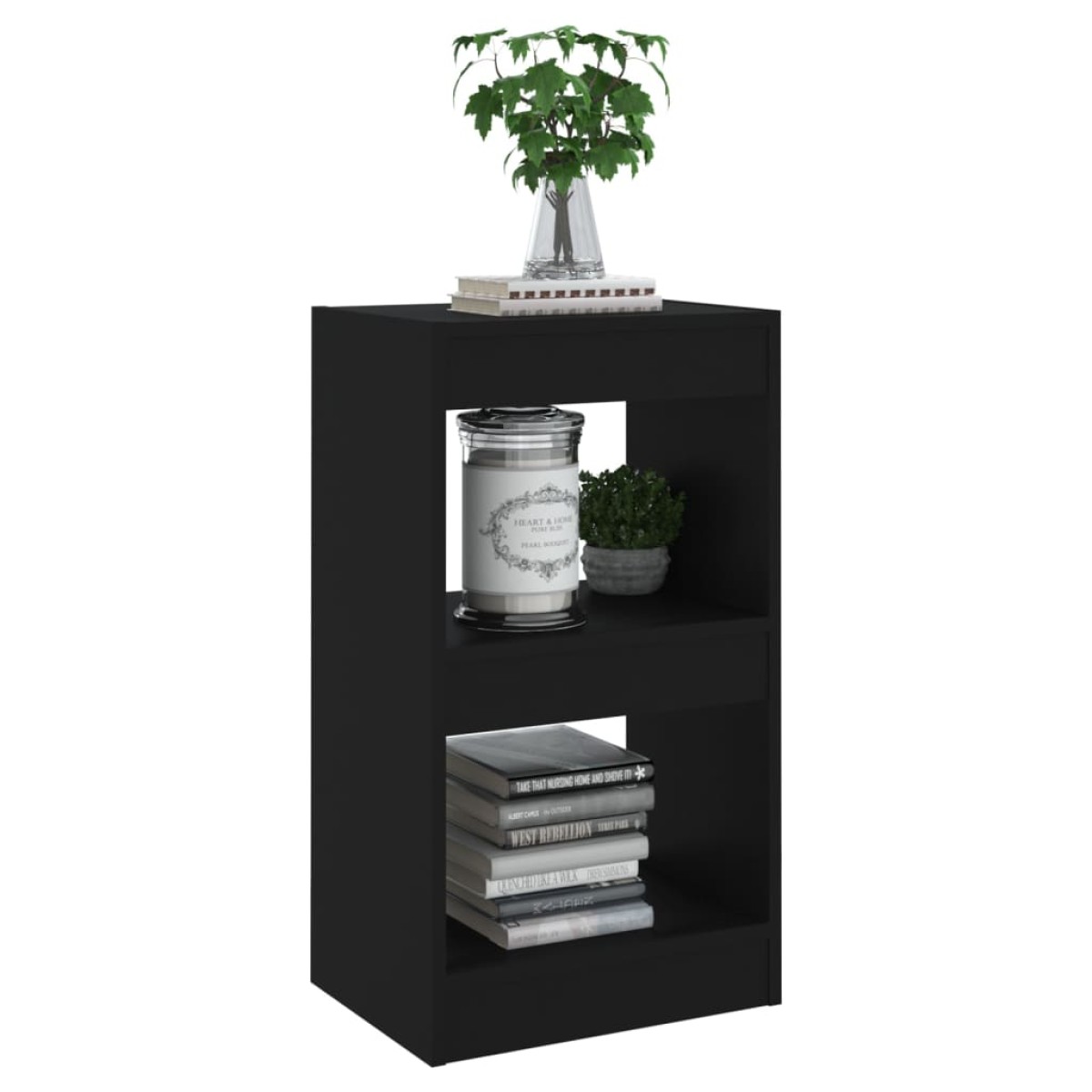 vidaXL Βιβλιοθήκη/Διαχωριστικό Χώρου Μαύρο 40 x 30 x 72 εκ.