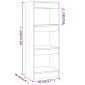 vidaXL Βιβλιοθήκη/Διαχωρ. Χώρου Sonoma Δρυς 40x30x103 εκ. Μοριοσανίδα