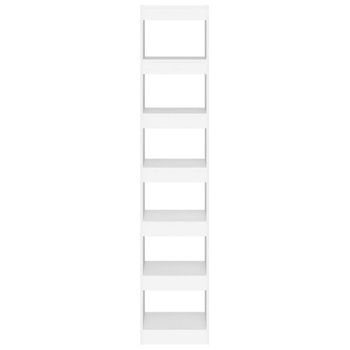 vidaXL Βιβλιοθήκη/Διαχωριστικό Χώρου Λευκό 40x30x198 εκ. Μοριοσανίδα
