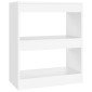 vidaXL Βιβλιοθήκη/Διαχωριστικό Χώρου Λευκό 60x30x72 εκ. Μοριοσανίδα